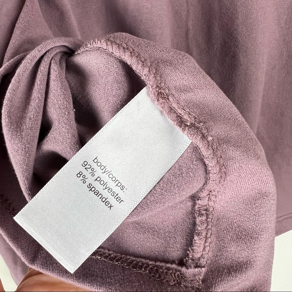 Maurices Purple Long Sleeve Faux Wrap Chocker Neck Blouse - Size Large - Picture 5 of 6